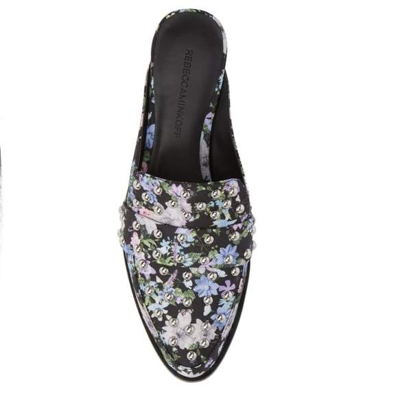 Sassy Studded Rebecca Minkoff Floral Mules - Picture 4 of 10